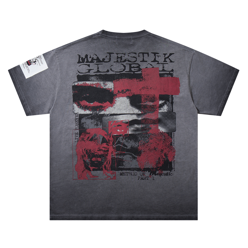Streetwear Brand With Eye - Streetwear Brand Vintage Collage Graphic T‑Shirt