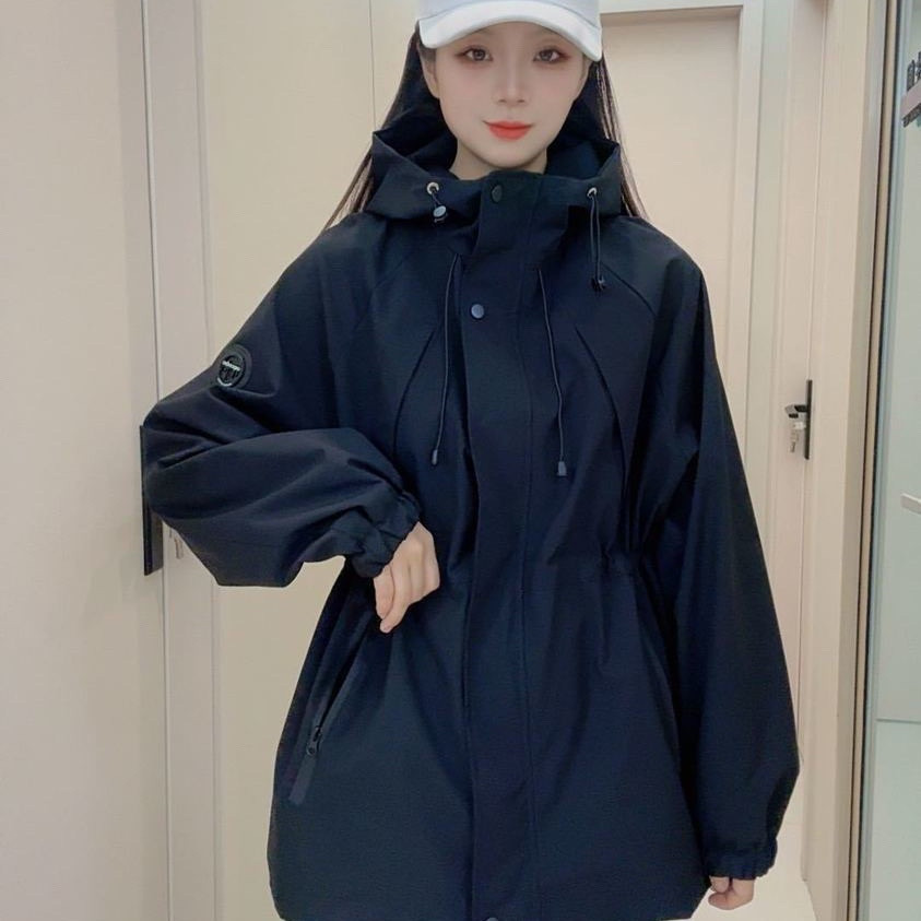 Streetwear Brand Top - Hooded Jacket Women Spring Autumn Windbreaker
