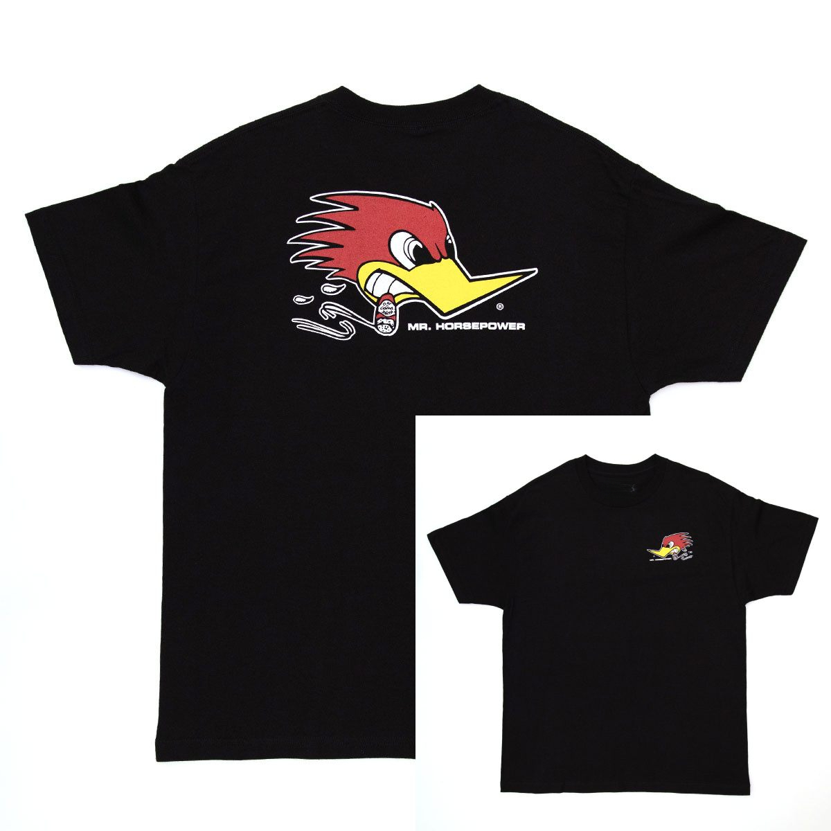 Streetwear Brand Top - Red Woodpecker Logo Classic Racing Car