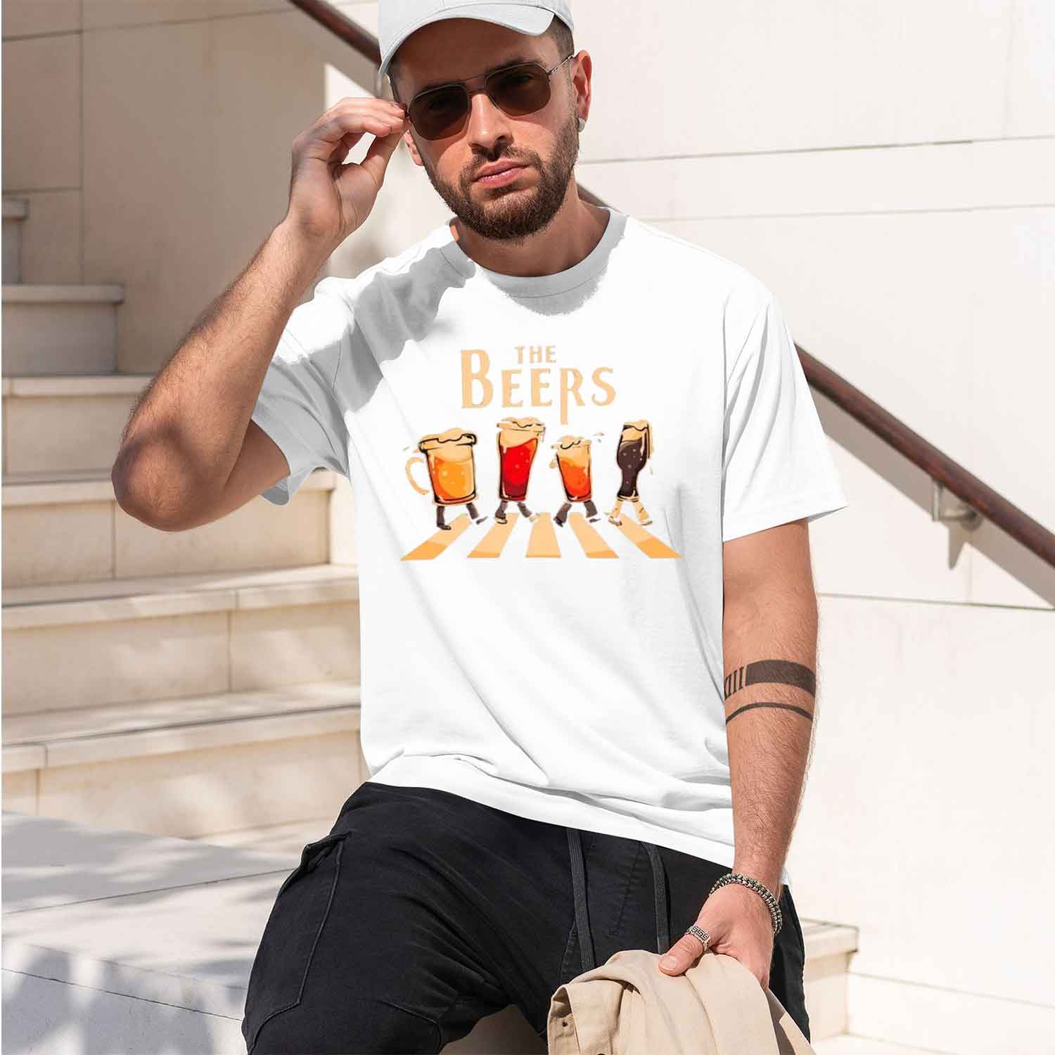 The Beers Printing Men T Shirt - đánh giá và giá Streetwear Brand Tees