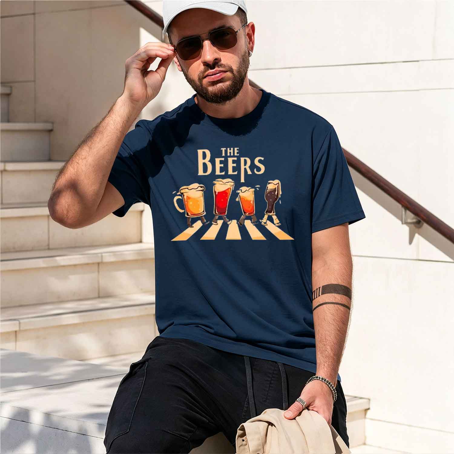 The Beers Printing Men T Shirt - đánh giá và giá Streetwear Brand Tees