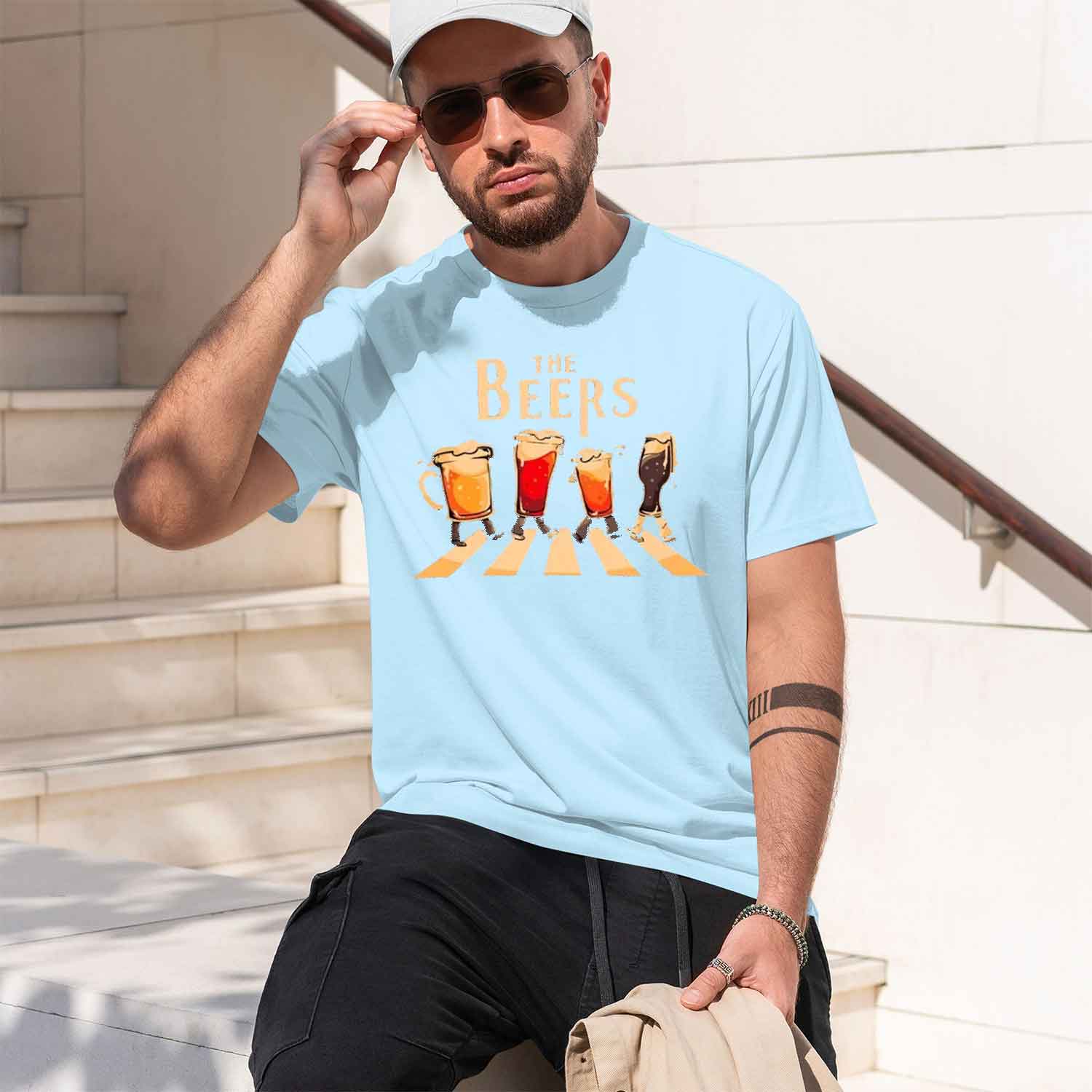The Beers Printing Men T Shirt - đánh giá và giá Streetwear Brand Tees